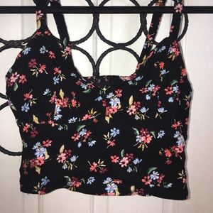 Hollister Floral Crop Top